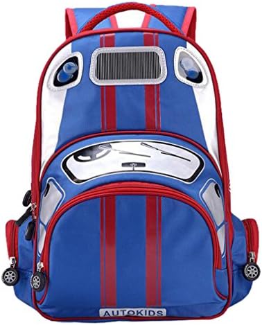 Children Toddler Kid's Polyester Fabric 2-4-6th Grade Pupils School Bag Backpack , Car (281541cm) (red and blue)
