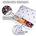 Ava & Kings Reusable Eco Friendly Lunch Food Sandwich Fabric Snack Bags Insulated- Great for School, Work, Picnics, Men & Women - Set of 2: 7x7 in & 6x9 in - White Deer & Arrow Design