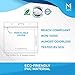 Mata1 Card Protector (Clear, 4x3 Inch, 100 Pack), Waterproof Horizontal Plastic Badge Holder for ID Name Badge with Zipper
