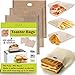 Grilled Cheese Toaster Bags Set of 3 - Non-stick Reusable Grill Cheese Tosta Bag - Toasted Sandwich Bags - Microwave Oven Toast Pouch - Toasta Maker - Toasting Toasters Sleeves by AZ-GRILL & kitchen