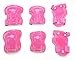 Dtown Kids Knee Pads Toddler Elbow Pads Girls Wrist Guards 3 in 1 Protective Gear Set for Inline Roller Skates Bike Scooter Pink