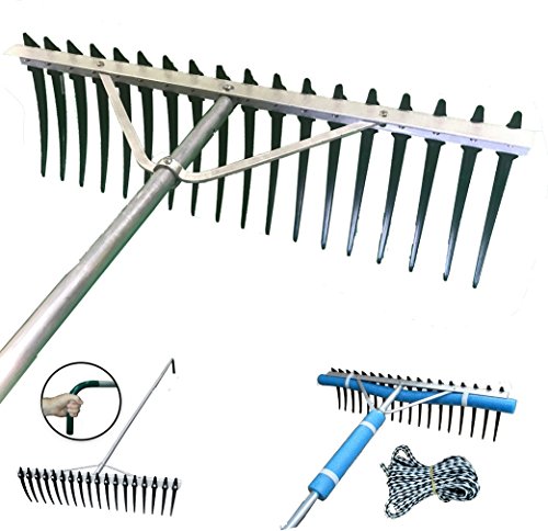 Shore-Tech Industries Super Long/Wide Lake Weed, Beach & Landscaping Rake - (7ft handle - No Float Kit) - Thumbnail 3