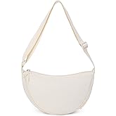 BESMART Small Nylon Crescent Crossbody Bag for Women Men Trendy, Waterproof Crescent Sling, Lightweight Travel Purses