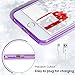 MILPROX Case Compatible with iPhone 6/6S, Bling Glitter Pretty Sparkle 3 Layer Hybrid Anti-Slick/Protective/Soft Slim TPU Case Compatible with iPhone 6s/6