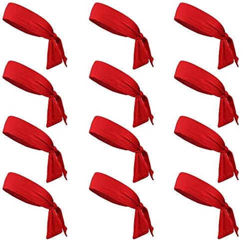 Kenz LaurenzTie Back Headbands Moisture Wicking Athletic Sports Head Band You Pick Colors