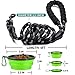 COOYOO 2 Pack Dog Leash 5 FT Heavy Duty - Comfortable Padded Handle - Reflective Dog Leash for Medium Large Dogs with Collapsible Pet Bowl