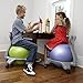 Gaiam Kids Balance Ball Chair - Classic Children's Stability Ball Chair, Alternative School Classroom Flexible Desk Seating for Active Students with Satisfaction Guarantee, Green