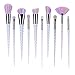Lowen 10Pcs Unique Unicorn Makeup Brushes Set Fantasy Synthetic Kabuki Cosmetics Brush Kit