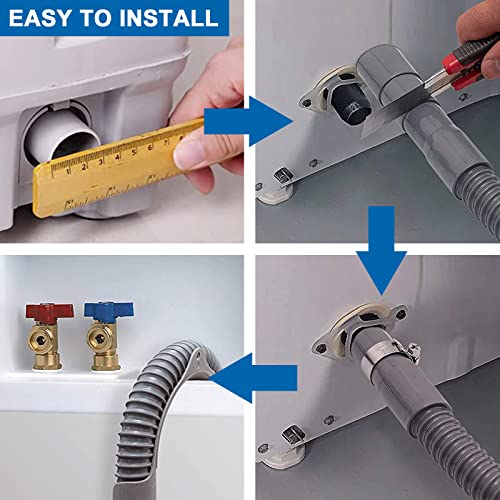 AMI PARTS 8Ft Universal Washing Machine Drain Hose Extension with Clamp