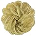 FESHFEN Messy Bun Hair Piece Hair Bun Scrunchies Synthetic Wavy Chignon Ponytail Hair Extensions Thick Updo Hairpieces for Women Girls 1PCS, Golden Blonde & Bleach Blonde