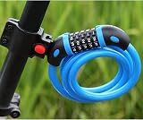 GOFRIEND Bike Lock 5 Digit Resettable 1.2m x 12mm Blue TY566 view 5