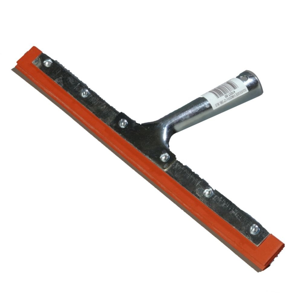 Professional DoubleBlade Rubber Squeegee W/Zinc Plated