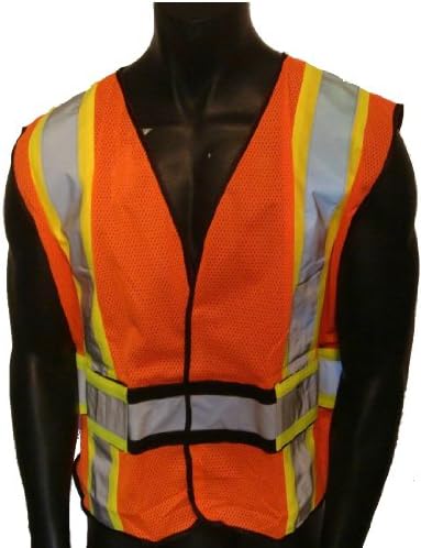 Adjustable Hi-Vis Vest Orange