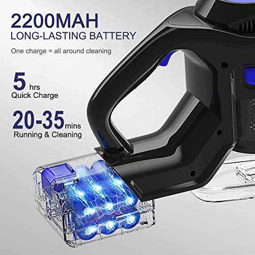 Cordless Vacuum, 4 in 1 Design 12kPa Vacuum Cleaner, 1.3L Capacity