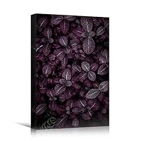 Canvas Wall Art Purple Petals Colorful Farmhouse/Country Floral Multicolor Patterns Photography - 12x18 inches