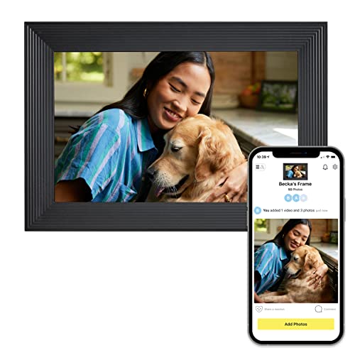Pexar Lexar 10.1" WiFi Digital Photo Frame HD Anti Glare Touch Screen 32GB Storage Share Photos Via App PX-101BLKNA - Best Buy - View #8