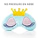 Nipoo 2 Pcs Cute Girl Eye Mask Cover for Sleeping, Princess Crown Travel Eye Shades Sleep Blindfold Mask（Pink + SkyBlue）