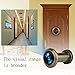 Door Viewer Peephole, 200-Degree Door Viewer with Heavy Duty Rotating Privacy Cover for 1-3/8
