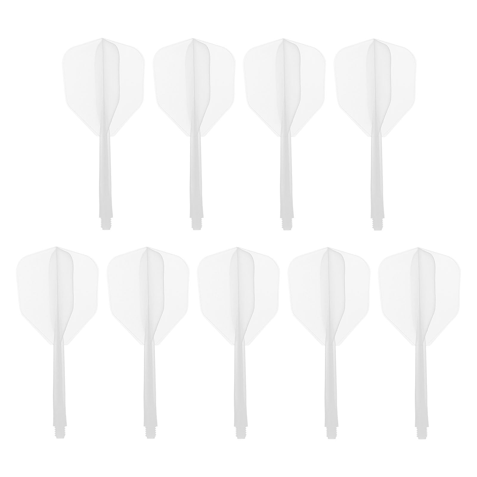 PATIKIL Integrated Dart Shaft and Flights, 9 Pack 2BA Durable Plastic Dart Flight Replacement Dart Accessories, White