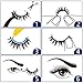 Lashes Natural Look False Eyelashes - Bepholan Fake Eyelashes 3D Super Fluffy False Lashes Black Band Wispy Lashes 3-Pack Faux Mink Lashes,XMZ21-3