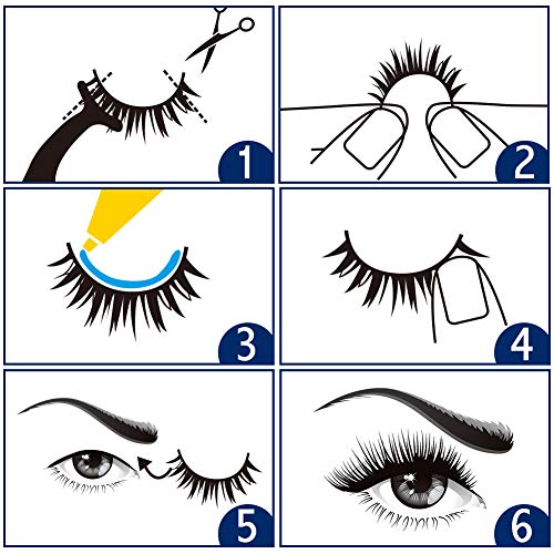 BEPHOLAN 3 Pairs False Eyelashes Synthetic Fiber Material| 3D Faux Mink Lashes| Natural Round Look| Soft & Lightweight| Reusable| 100% Handmade & Cruelty-Free| XMZ21