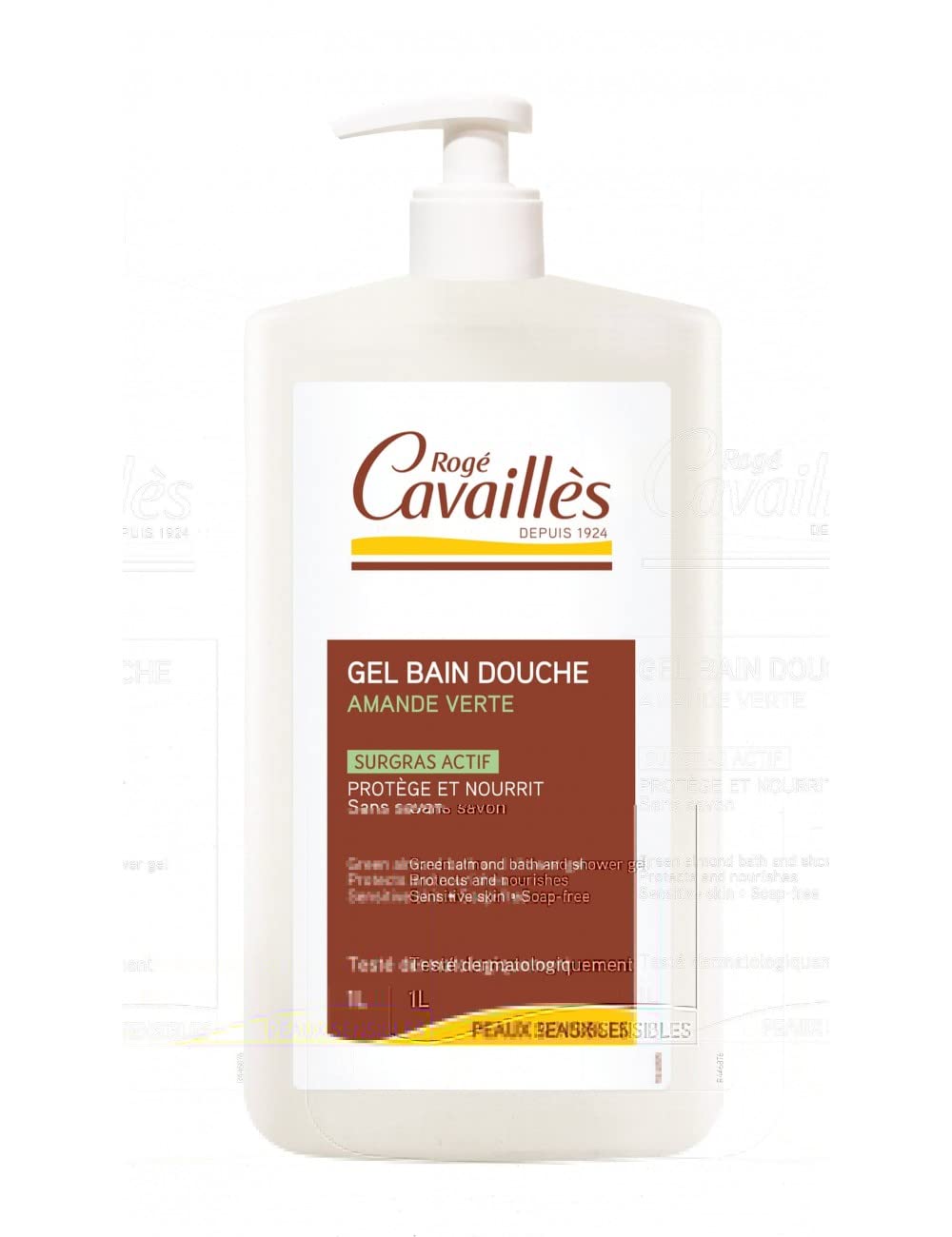 Rogé Cavaillès Surgras Bath and Shower Fragranced Gel 1L - Green Almond