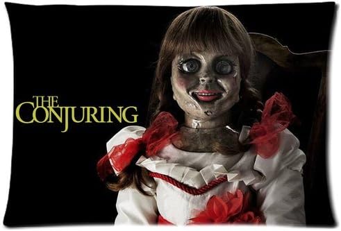 Custom The Conjuring Annabelle Doll Pattern 17 Pillowcase Cushion Cover Design Standard Size 20X30 Two Sides