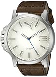 PUMA Men's PU103461016 Ultrasize 50 - Silver Brown Analog Display Japanese Quartz Brown Watch