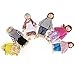Tinksky Happy Doll Family Wooden Joint Puppet Maumet Including Grandparents for Kids Fun Role Playing ,Birthday Gift for your lovely son or daughter, Pack of 6
