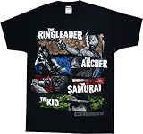 The Walking Dead Four Survivors Adult T-shirt - Black (Large)