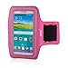 iXCC Samsung Galaxy S5 Armband, Racer Series Sport Gym Armband with Key Holder and Scratch Resistant Dual Arm-Size Slots for Samsung Galaxy S5 - Pink
