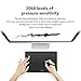 Parblo Island A609 Digital Drawing Tablet with 2048 Levels Pressure Battery-Free Pen for Computers, Graphic Tablet for Digital Art Sketch, Paint, Design