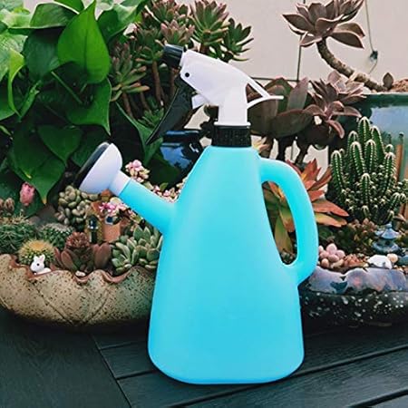 Dxent Garden Pump Pressure Sprayer 2 in 1 Watering Can Lawn Sprinkler Water Mister Spray Bottle for Pesticides, Fertilizers, Plants, Pots, Flowers 1 Litter Capacity - (Assorted)