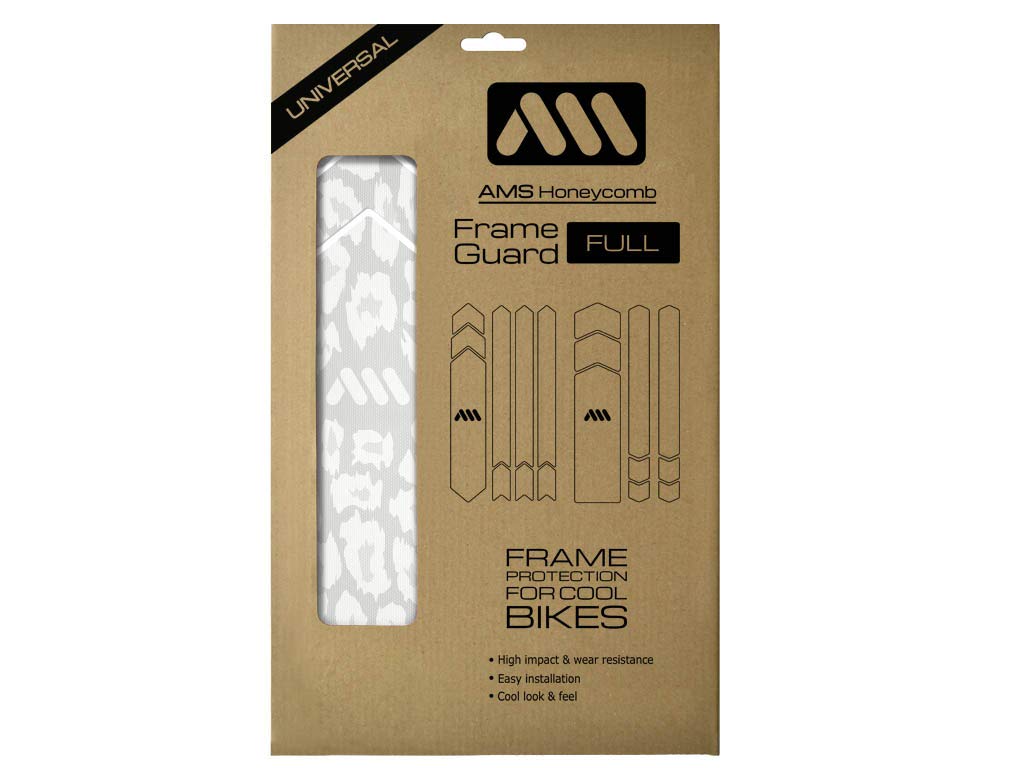 All Mountain Style Unisex's AMS Frame Guard Full, Cheetah White