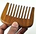 Outop Short, Wide Tooth Sandal Wood Comb