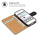 SOWOKO iPhone 4S Case iPhone 4 Leather Wallet Case Slim Flip Case, Shockproof Protective Phone Cover for Apple iPhone 4S/4 (Black)