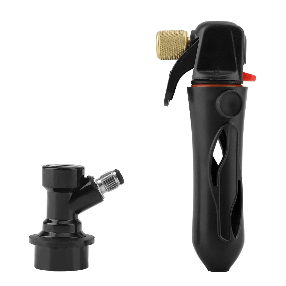 Photo 1 of Portable Homebrew Keg Charger Handheld CO2 Injector Draft Beer Dispenser for Homebrew Soda Valve(black)