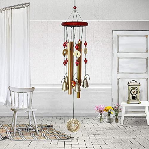 Wind Chimes Outdoor Yard Garden Tubes Bells Copper Antique Windchime Wall Hanging Home Decor Decoration Wind Chimes