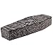 Halloween Haunters 5 Foot Instant Pop-Up Black Coffin Prop Decoration - Creepy Collapsible Fabric and Wire Casket - Gothic Graveyard Haunted House Party Display