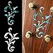 Inlay Stickers for Guitar Headstock - Small Vine (2pcs Set) - White Pearl & Abalone Blue, H-131SV-AZ