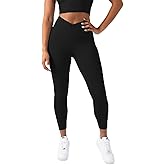 YITTY Active Women's Ultraluxe Crossover High-Waist Legging, Athleisure, 4-Way-Stretch, Iconic Black, XXL/1X, 7/8 Length