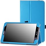 MoKo Samsung Galaxy Tab 4 8.0 Case - Slim Folding Cover Case for Samsung Galaxy Tab 4 8.0 Inch Tablet, BLUE (With Smart Cover Auto Wake / Sleep. WILL NOT Fit Samsung Galaxy Tab 3 8.0)