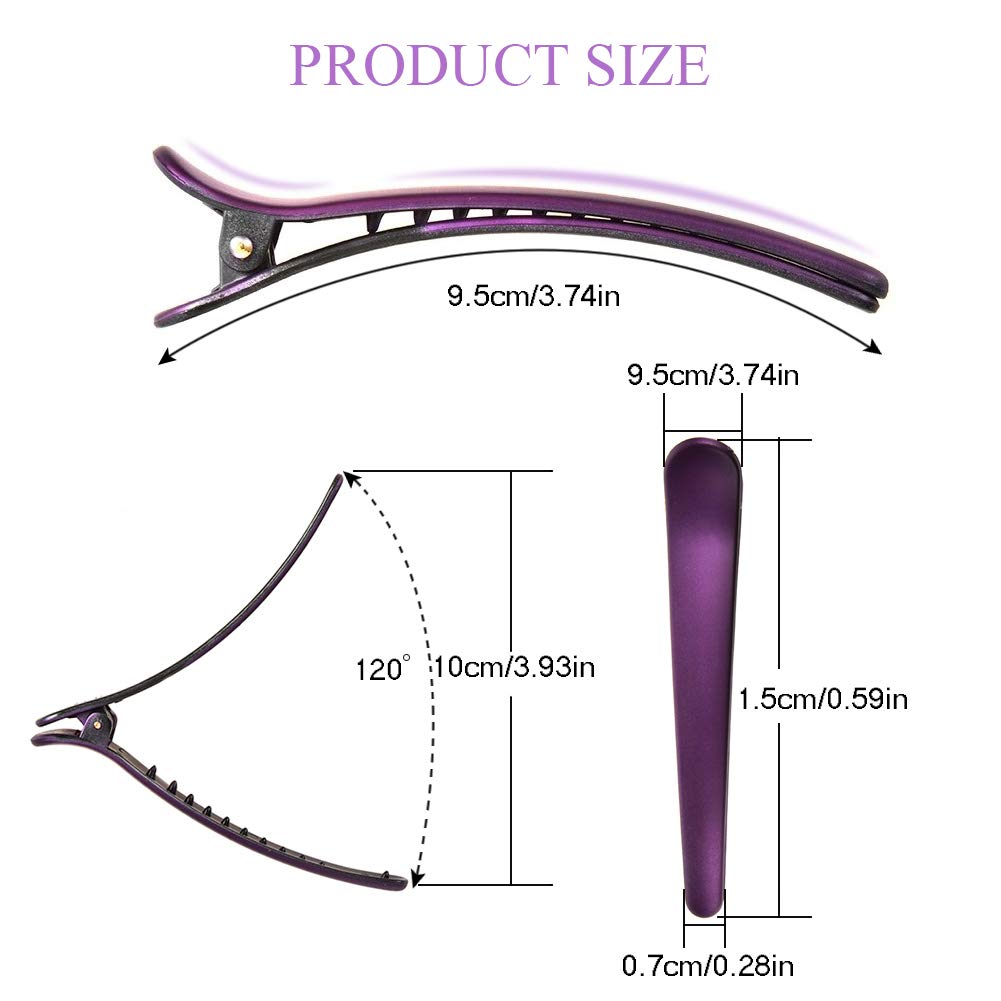 Hair Clips for Women, 12 PCS Colorful Non-Slip Alligator Hair Clips for Styling and Sectioning Professional Salon Hair Accessories Girls Ideal Gifts (3.5 inch) : Beauty