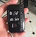 iJDMTOY (1) Exact Fit Glossy Metallic Black Smart Key Fob Shell Cover For 2010-2016 Land Rover 5-Button Key Fit Ranger Rover Sport, Range Rover, LR4, Evoque, etc