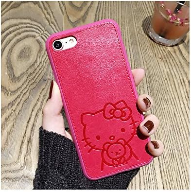 Cute Hello Kitty TPU Soft Silicone Phone Case Back Cover For i phone 7 Plus or 8 Plus (I Phone 7 Plus or 8 Plus / Red Style 1)
