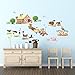 DECOWALL DWL-1407N Pony Club and Farm Animals Kids Wall Stickers Wall Decals Peel and Stick Removable Wall Stickers for Kids Nursery Bedroom Living Room Decor