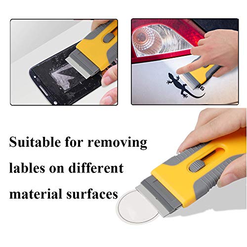 image for Hometing Plastic Mini Razor Blade Scraper Tool Glass Ceramic Metal Dec