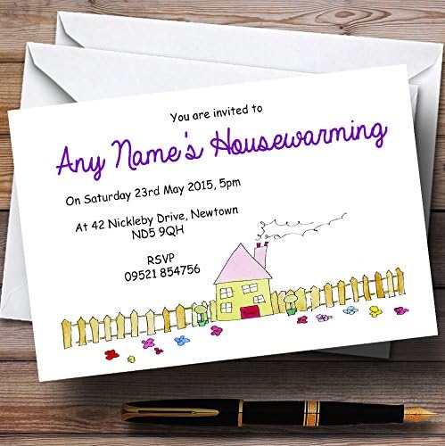 Doodles新しいホーム新築祝いパーティーpersonalized招待状 0 Invitations Loukabeaulieuavocat Com