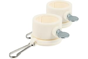 GALPADA 2pcs 1-inch Flagpole Mounting Rings 360° Rotating Metal Clips Flag Pole Hardware for Outdoor Flag