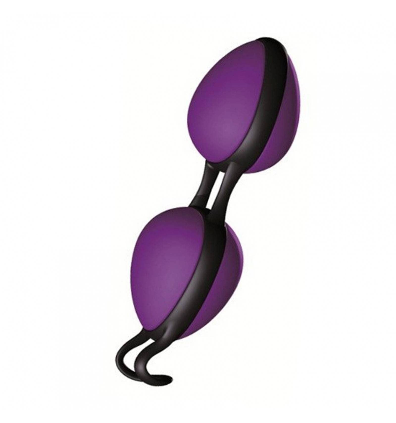 JOYDIVISION Joyballs Secret Duo - Loveballs Duo Violet | Vaginal Balls for Pelvic Floor Fitness | Pleasure Balls Made from Silikomed/TPE | Compatible with Water-Based and Silicone lubricants